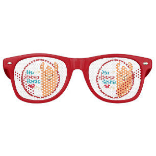 Lunettes De Fête Retro No Drama Llama (Chaud)