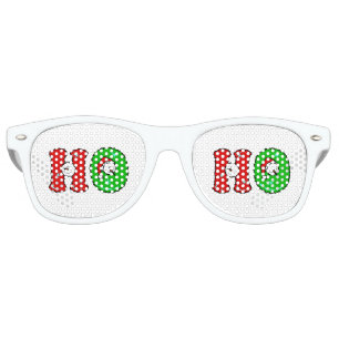 Lunettes De Fête Retro Noël mignon de bonhomme de neige de rire de HOHOH