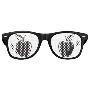 Lunettes De Fête Retro Noir Apple