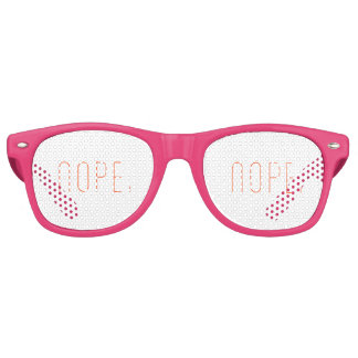 Lunettes De Fête Retro Non. Cadeaux d'Humour Word uniquement