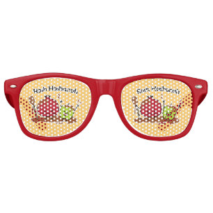 Lunettes De Fête Retro Nouveau juif de miel de grenade de pomme de Rosh