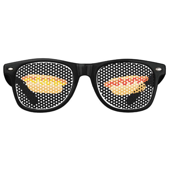 Lunettes De Fête Retro Novelty Hot Dog Black Party (Devant)