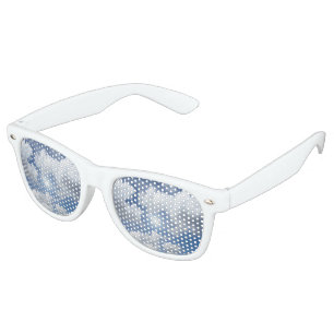 Lunettes De Fête Retro Nuages bleus de ciel + vos idées
