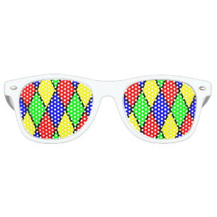 Lunettes De Fête Retro Nuances adultes de partie de harlequin de diamant