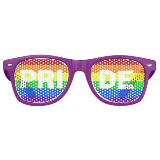 Lunettes De Fête Retro Nuances arc-en-ciel gay pride