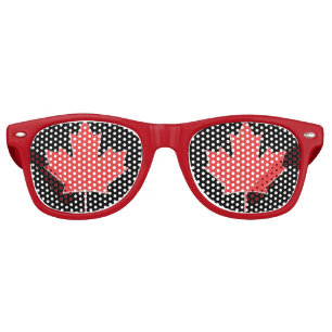 Lunettes De Fête Retro Nuances de partie de feuille d'érable