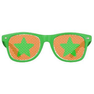 Lunettes De Fête Retro Nuances de partie d'étoile de vert de Halloween
