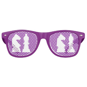 Lunettes De Fête Retro Nuances faites sur commande de partie de couleur