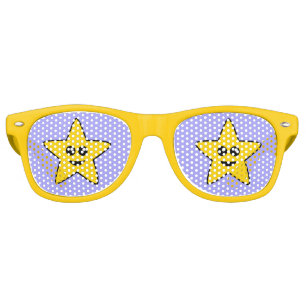 Lunettes De Fête Retro Nuances heureuses de partie d'étoile