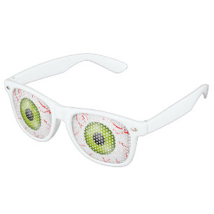 Lunettes De Fête Retro Nuances injectées de sang de partie d'horreur de