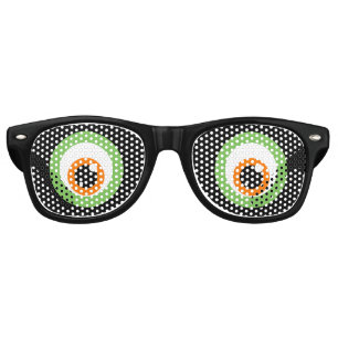 Lunettes De Fête Retro Nuances noires de partie d'oeil de monstre