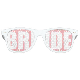 Lunettes De Fête Retro Nuances roses de jeune mariée