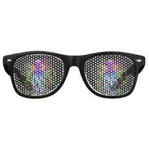 Lunettes De Fête Retro Octopus Luminescence psychédélique