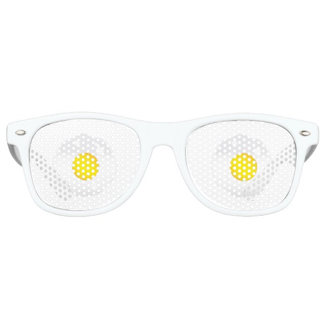 Lunettes De Fête Retro Oeuf frit (Devant)