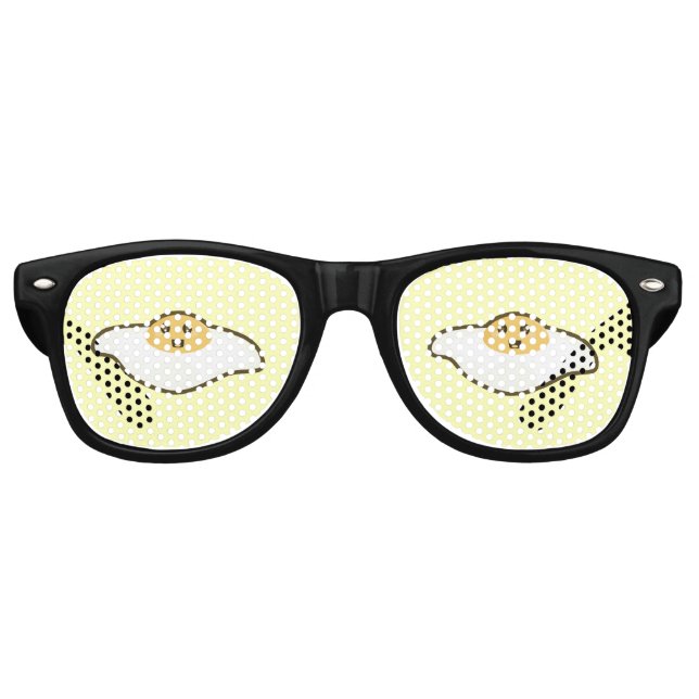 Lunettes De Fête Retro OEuf frit Kawaii (Devant)