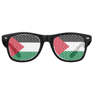 Lunettes De Fête Retro officiellement le drapeau de l'État de Palestine