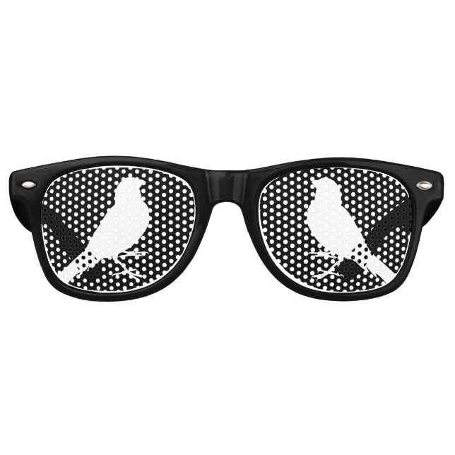 Lunettes De Fête Retro Oiseau canarien permanent (Devant)