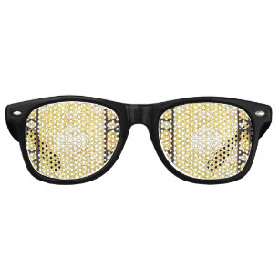 Lunettes De Fête Retro Or sacré tombé