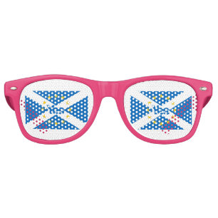 Lunettes De Fête Retro Oui au drapeau écossais européen indépendant