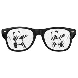 Lunettes De Fête Retro Panda qui dab
