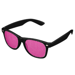 Lunettes De Fête Retro Papier d'emballage à pois rouge et rose avec unifo