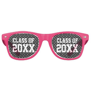 Lunettes De Fête Retro Parti du jour de la remise des diplômes rose pâl