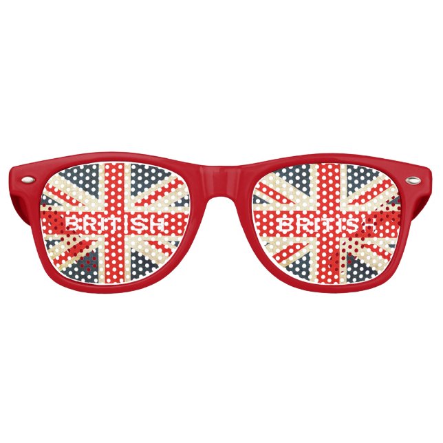 Lunettes De Fête Retro Parti Union Jack britannique Shades (Devant)