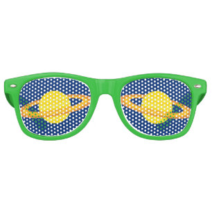 Lunettes De Fête Retro Partie Cool de Saturn Outer Space Planet