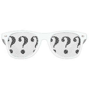 Lunettes De Fête Retro Partie de Question-Marque d'amusement