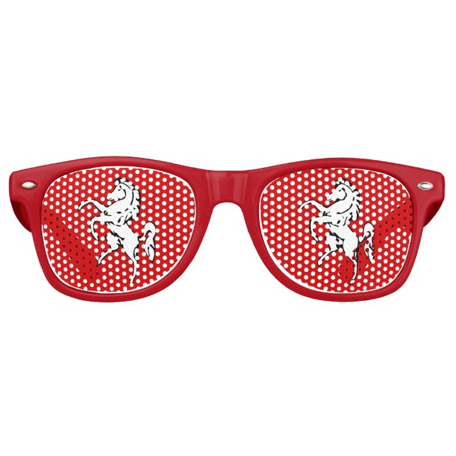 Lunettes De Fête Retro Party Shades Sunglasses with flag of Kent County (Devant)