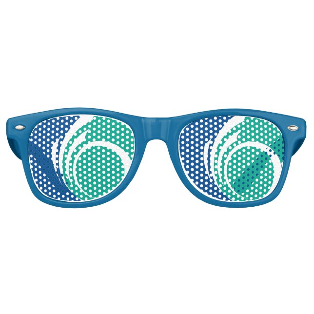 Lunettes De Fête Retro Party Shades Sunglasses with flag of Ottawa (Devant)