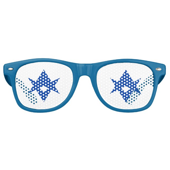 Lunettes De Fête Retro Party Shades Sunglasses with flag of Toyota City (Devant)