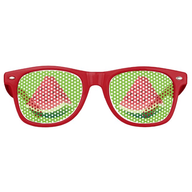 Lunettes De Fête Retro Pastèque (Devant)