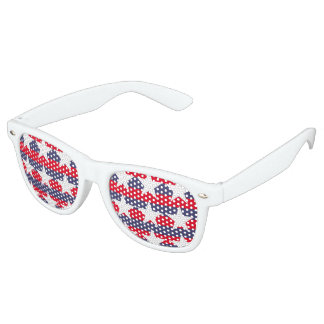 Lunettes De Fête Retro Patriotic colors