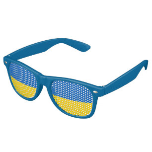 Lunettes De Fête Retro Patriotic Ukraine