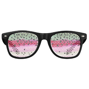 Lunettes De Fête Retro Pêcheur de truite arc-en-ciel