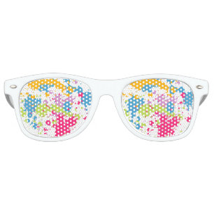 Lunettes De Fête Retro Peignez les nuances de partie d'éclaboussure