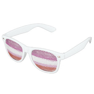 Lunettes De Fête Retro Peinture de fierté lesbienne