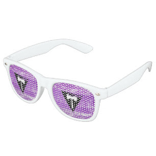Lunettes De Fête Retro Peinture de fierté lesbienne (Labrys)