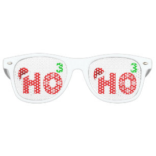 Lunettes De Fête Retro Père Noël rient de Noël