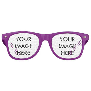 Lunettes De Fête Retro Personnalisé Personnalisé Votre Propre Photo