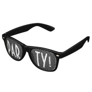 Lunettes De Fête Retro Personnalisez votre texte, image et couleur arrièr