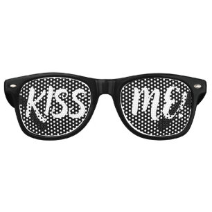Lunettes De Fête Retro Personnalisez votre texte, image et couleur de fon