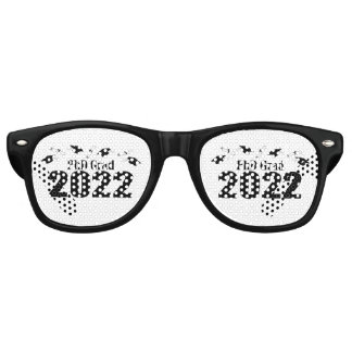 Lunettes De Fête Retro PhD Grade 2022 Caps And Diplomas
