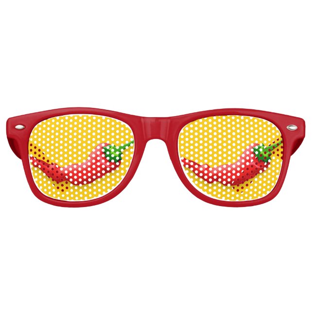Lunettes De Fête Retro Piment (Devant)