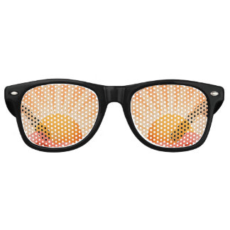 Lunettes De Fête Retro Pink and Orange Boho Sunrise