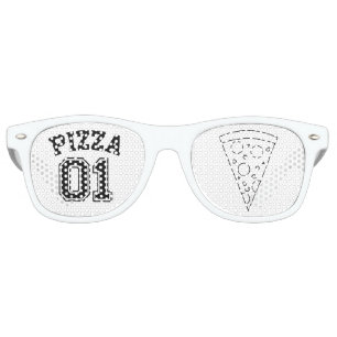 Lunettes De Fête Retro Pizza Glasses