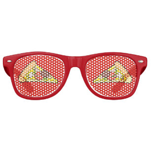 Lunettes De Fête Retro Pizza slice