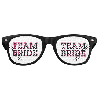 Lunettes De Fête Retro Plan de la mariée d'équipe