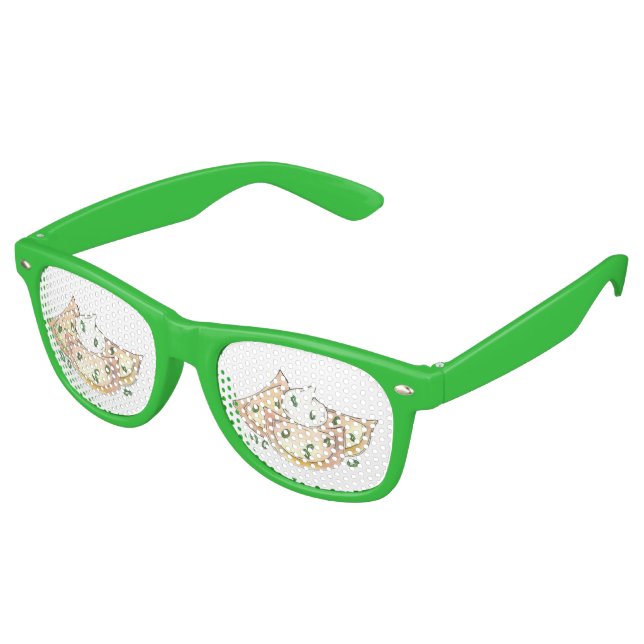 Lunettes De Fête Retro Plantes de Pierogi polonais Pierogi Pierogies slov (Angulaire)